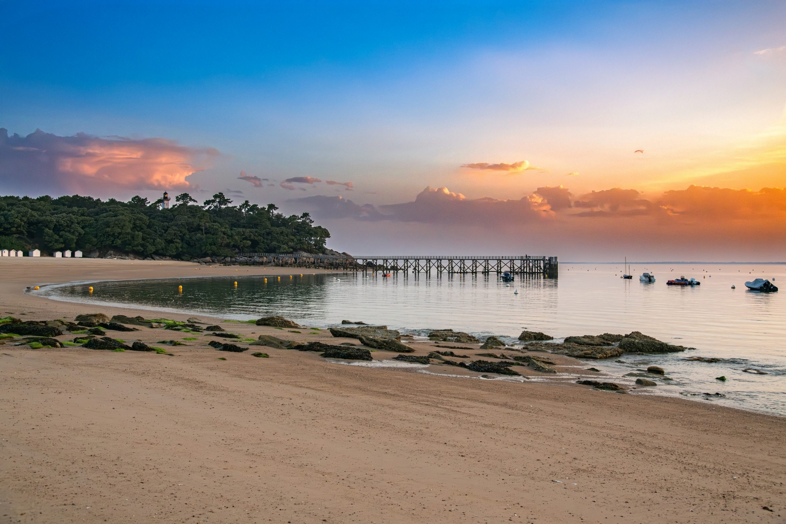 Coucher de soleil Plage des Dames