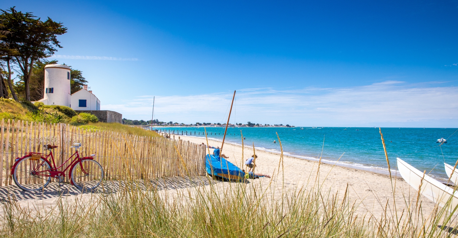 Profitez de l'Ile de Noirmoutier et de votre emplacement depuis la Maison Esperanza pour accéder aux belles plages de l'île